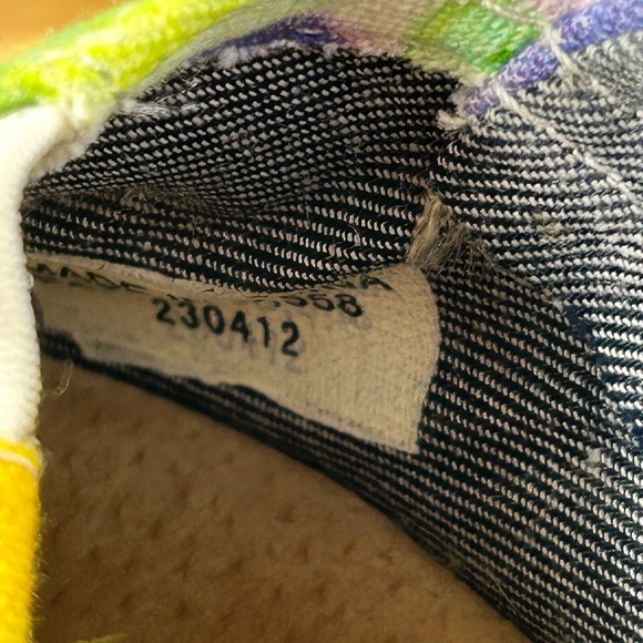 TOMS Wedge Heels Womens Size 7.5 Canvas Blue Floral High Peep Open Toe S… - Picture 10 of 13